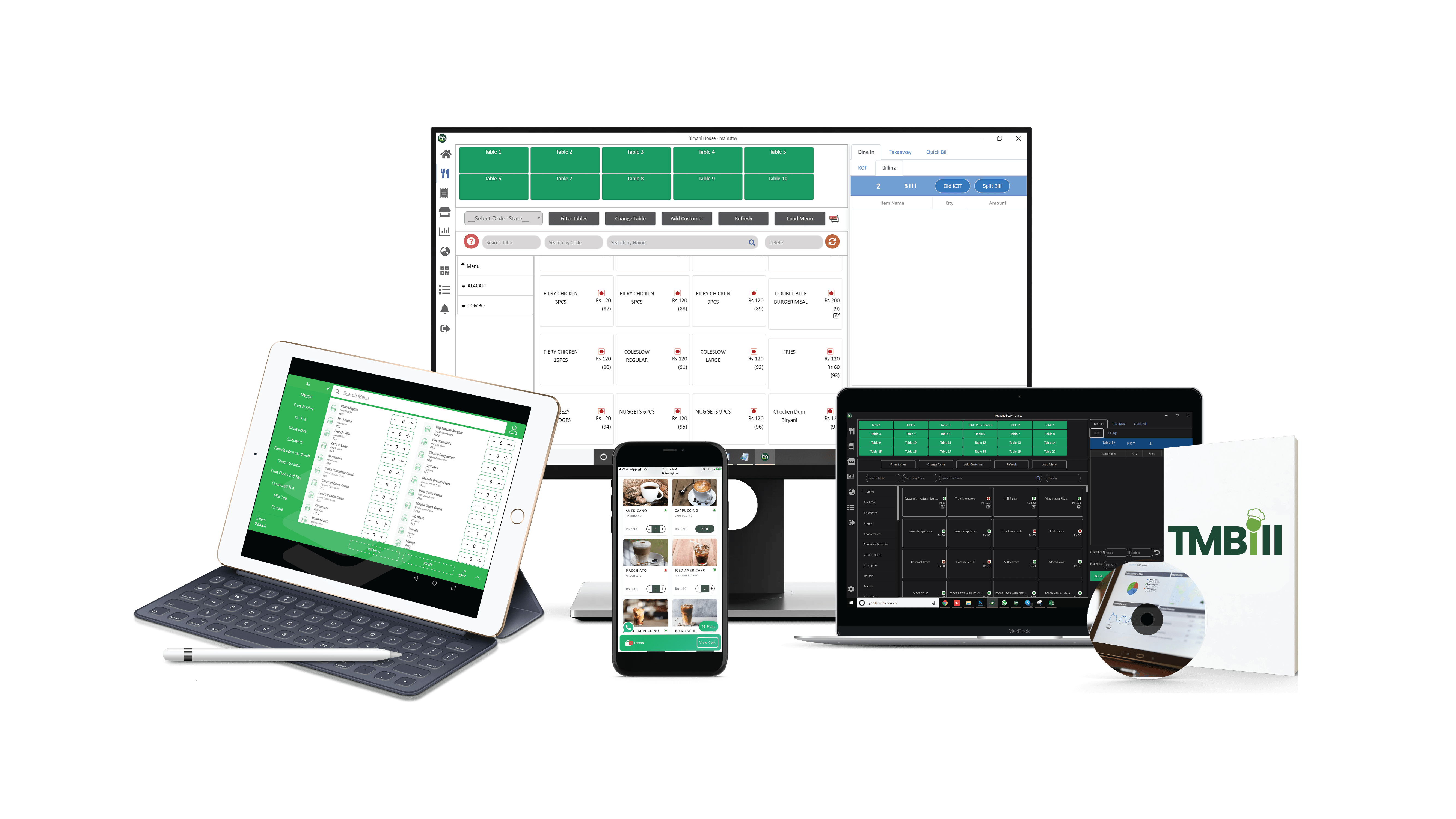TMBill POS CRM Screen